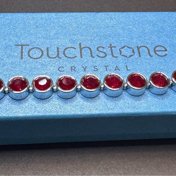 Jewelry | Nib Touchstone Crystal A Swarovski Crystal Company Siam Red ...